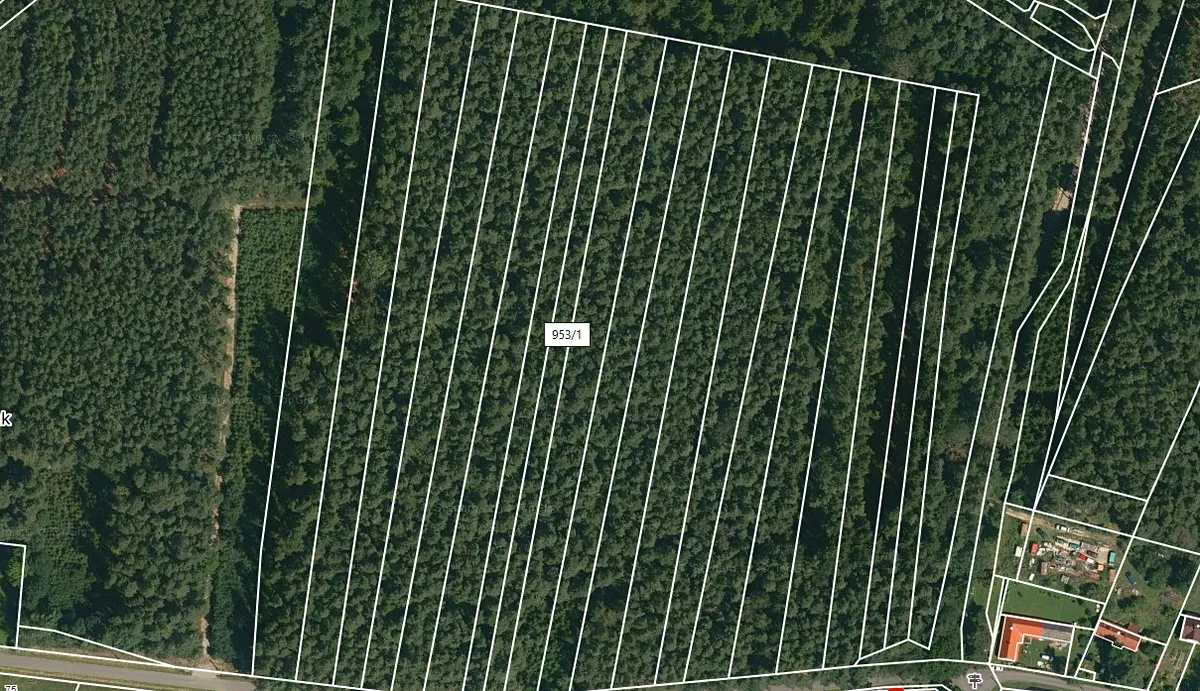 Prodej lesa 2085 m²
